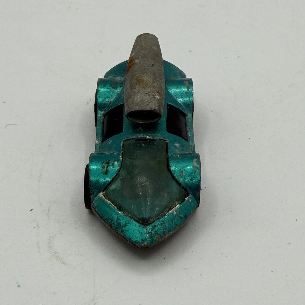 Vintage 1970 Hot Wheels‎ Redline Rocket-Bye-Baby Teal Aqua Blue Diecast Car